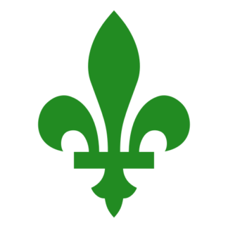 Québec Fleur De Lys Decal (Green)